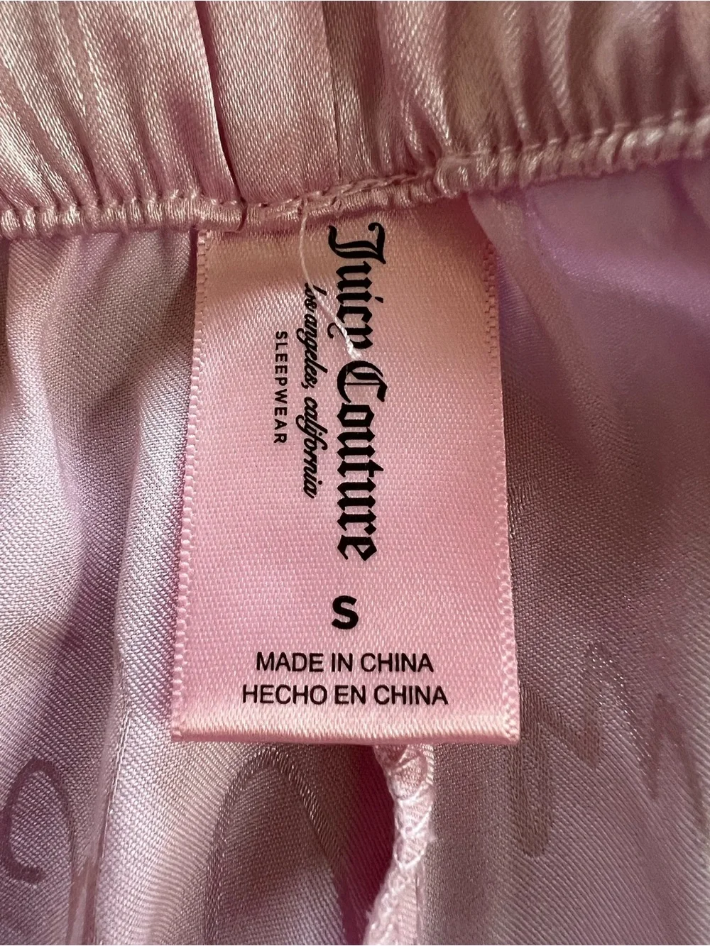 Juicy Couture satin lounge